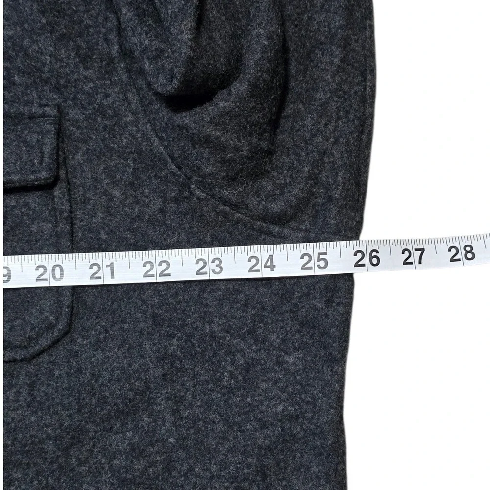 Banana Republic Wool Blend Shirt Jacket Mens SZ L Gray Shacket Heritage Layering